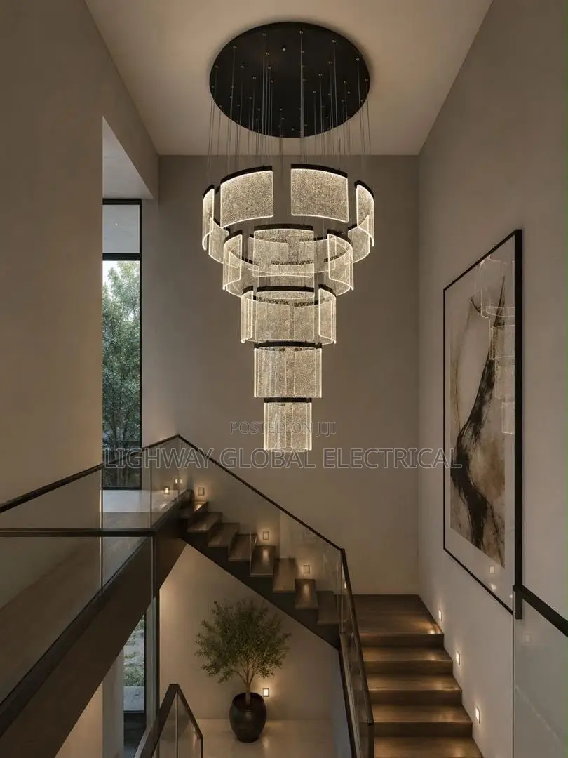 Modern Home Decor Hanging Stair Chandelier Light