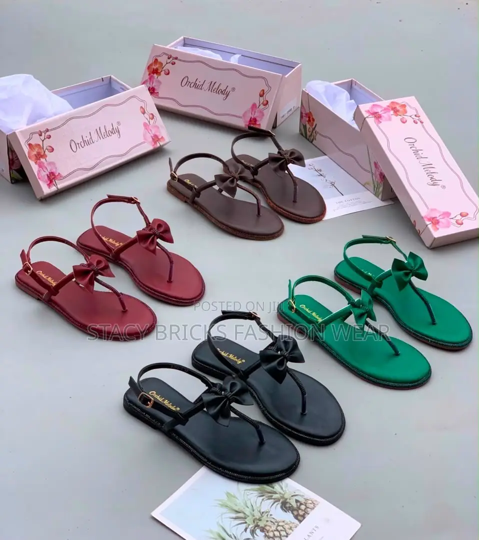 NEW IN!* *Quality Bow Sandal* *Brand-Melody Orchid*