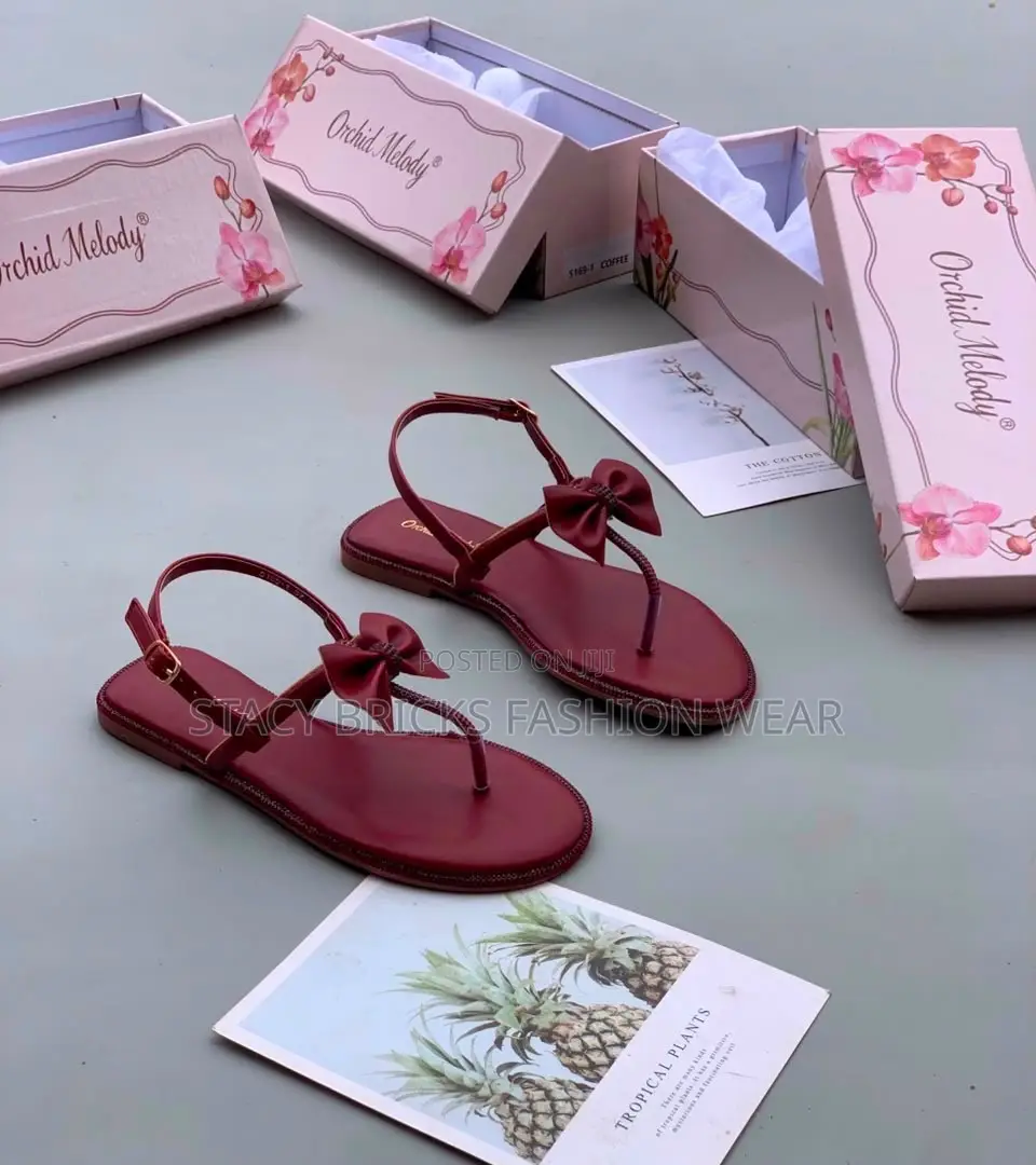 NEW IN!* *Quality Bow Sandal* *Brand-Melody Orchid*