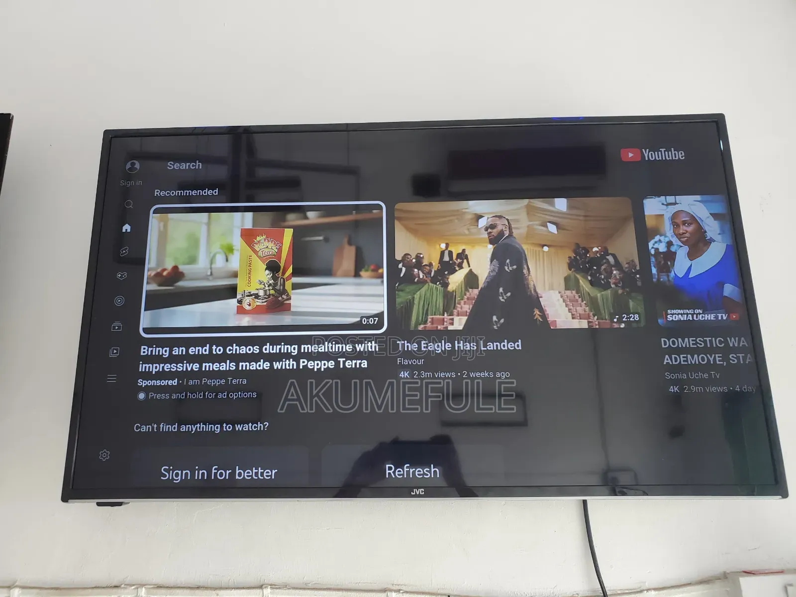 JVC Fire Smart TV 40 Inches Display With Free Netflix Account