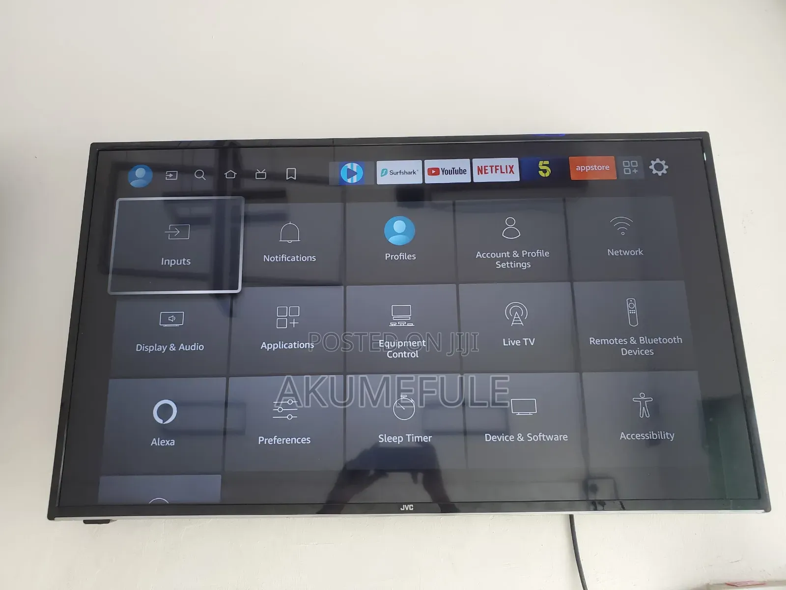 JVC Fire Smart TV 40 Inches Display With Free Netflix Account