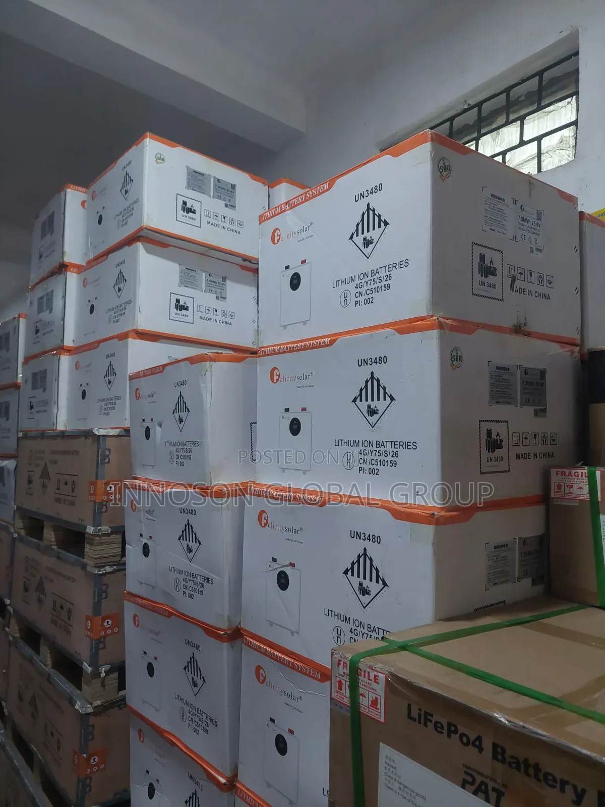 7.5kwh 24v FelicitySolar Lithium Ion Battery