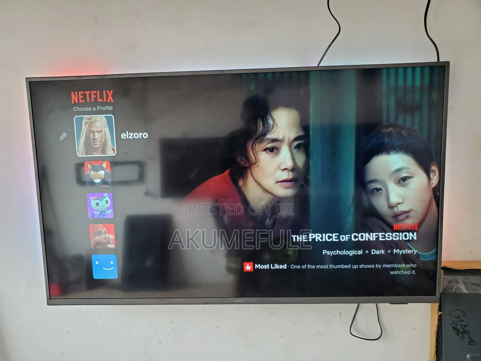 Philips Android TV 50 Inches Display With Free Netflix Account