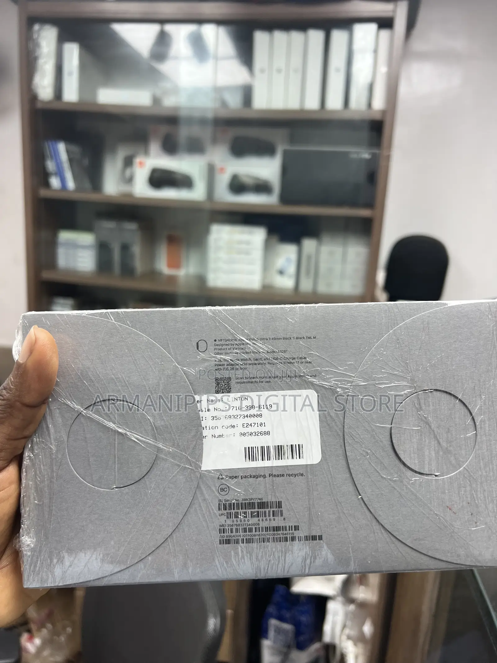 Brand New Apple Watch Ultra 3 49MM Natural Titanium With Milanese Loop