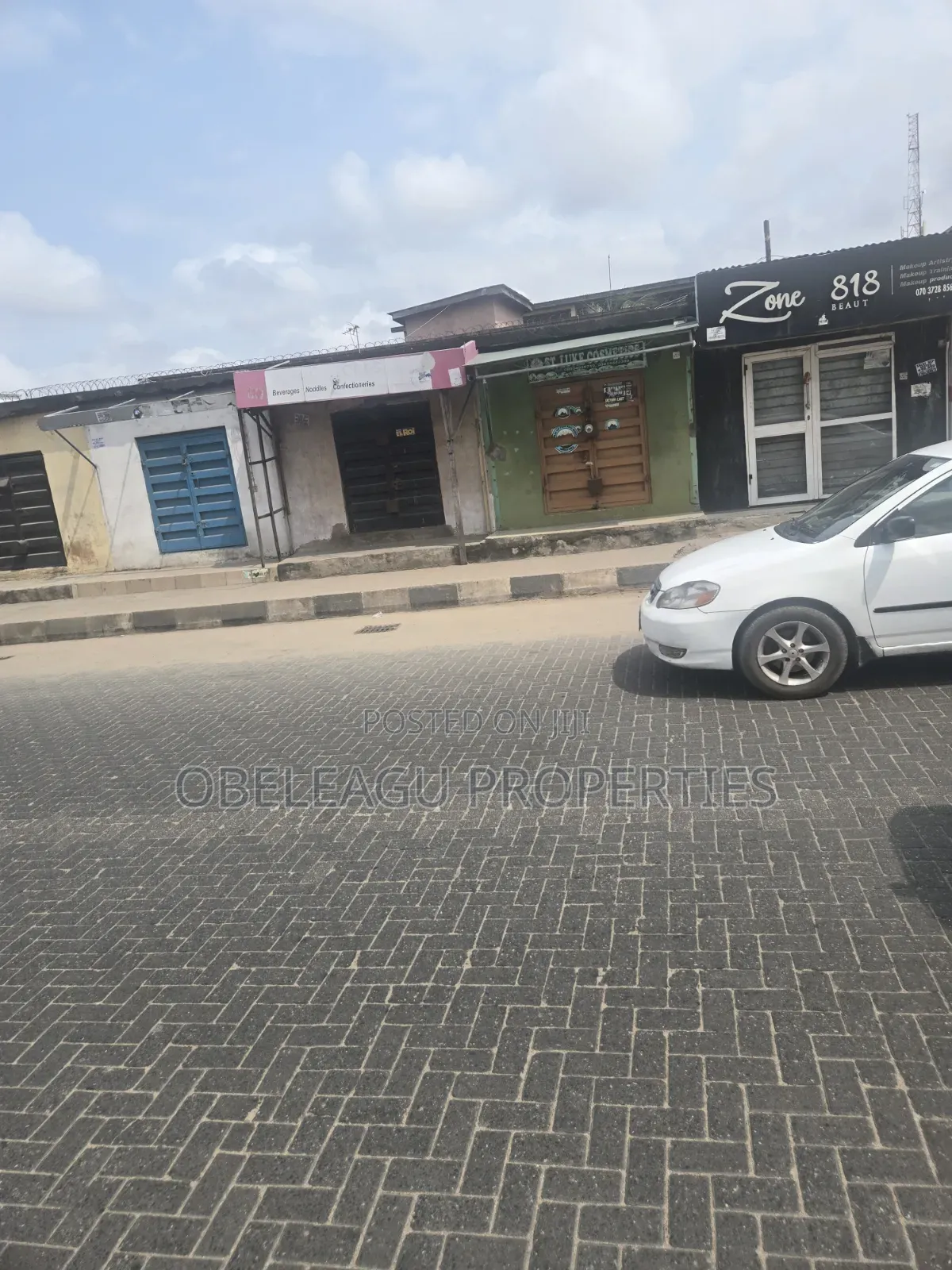 Big Land With Shops in Front for Lease