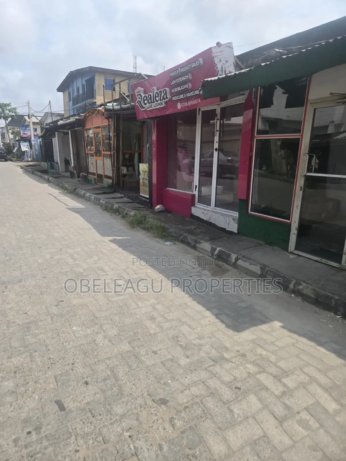 Big Land With Shops in Front for Lease
