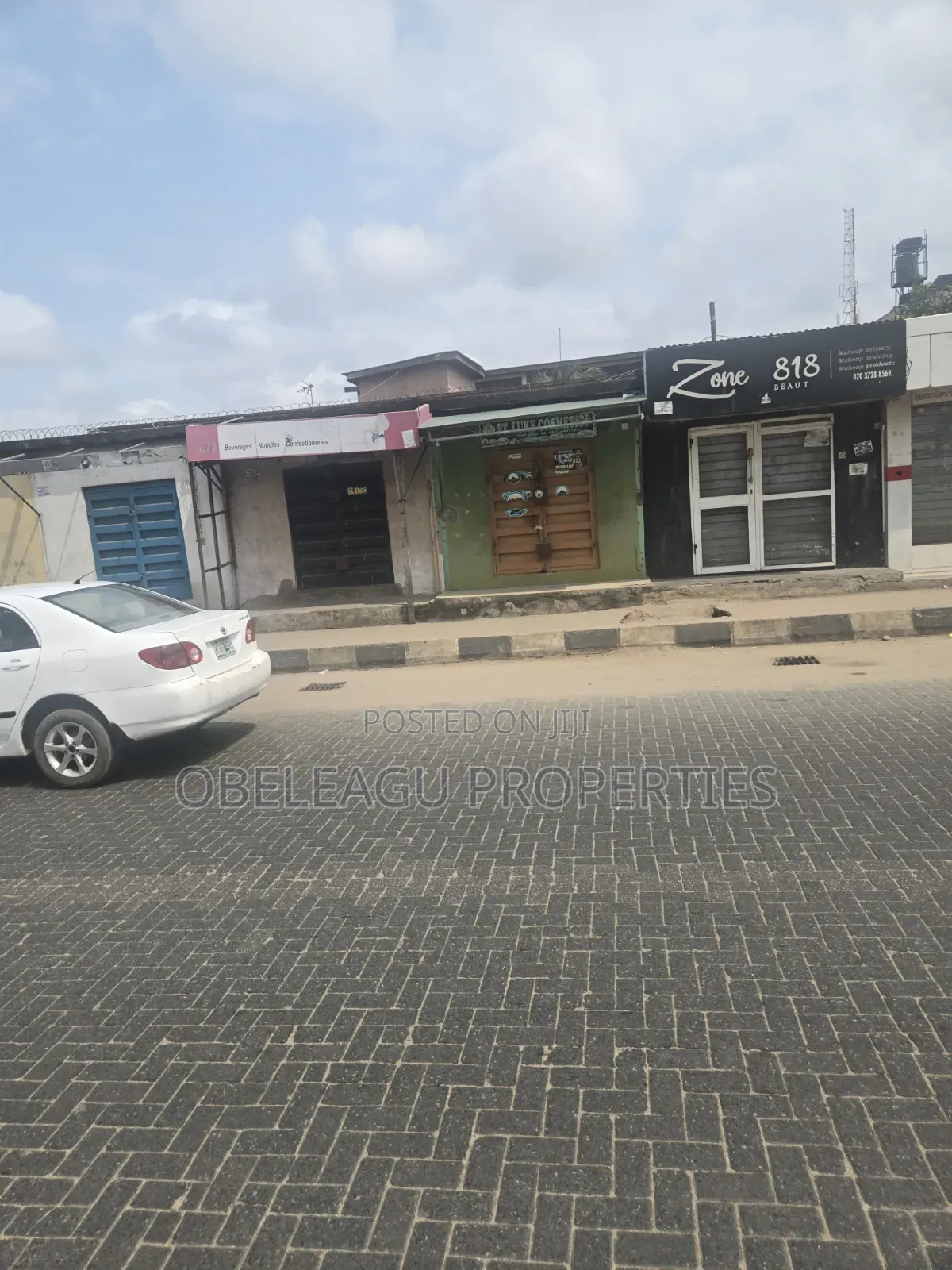 Big Land With Shops in Front for Lease