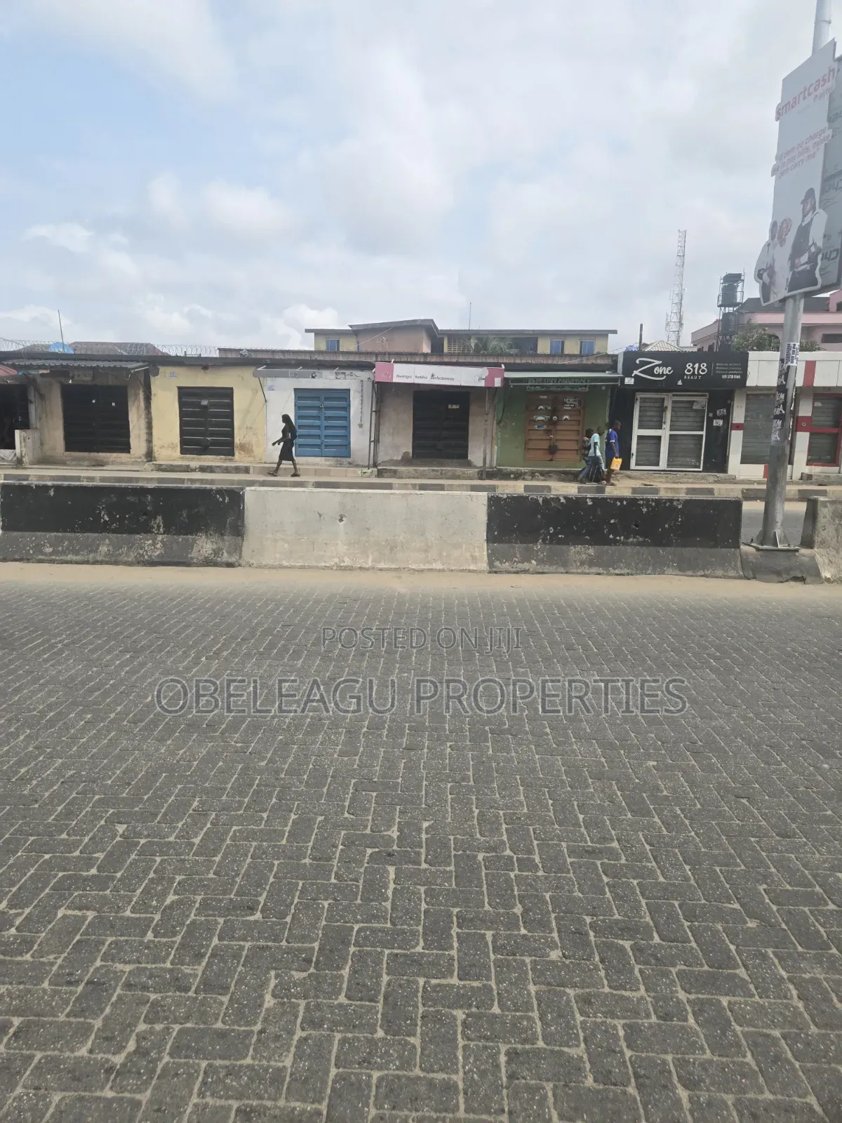 Big Land With Shops in Front for Lease
