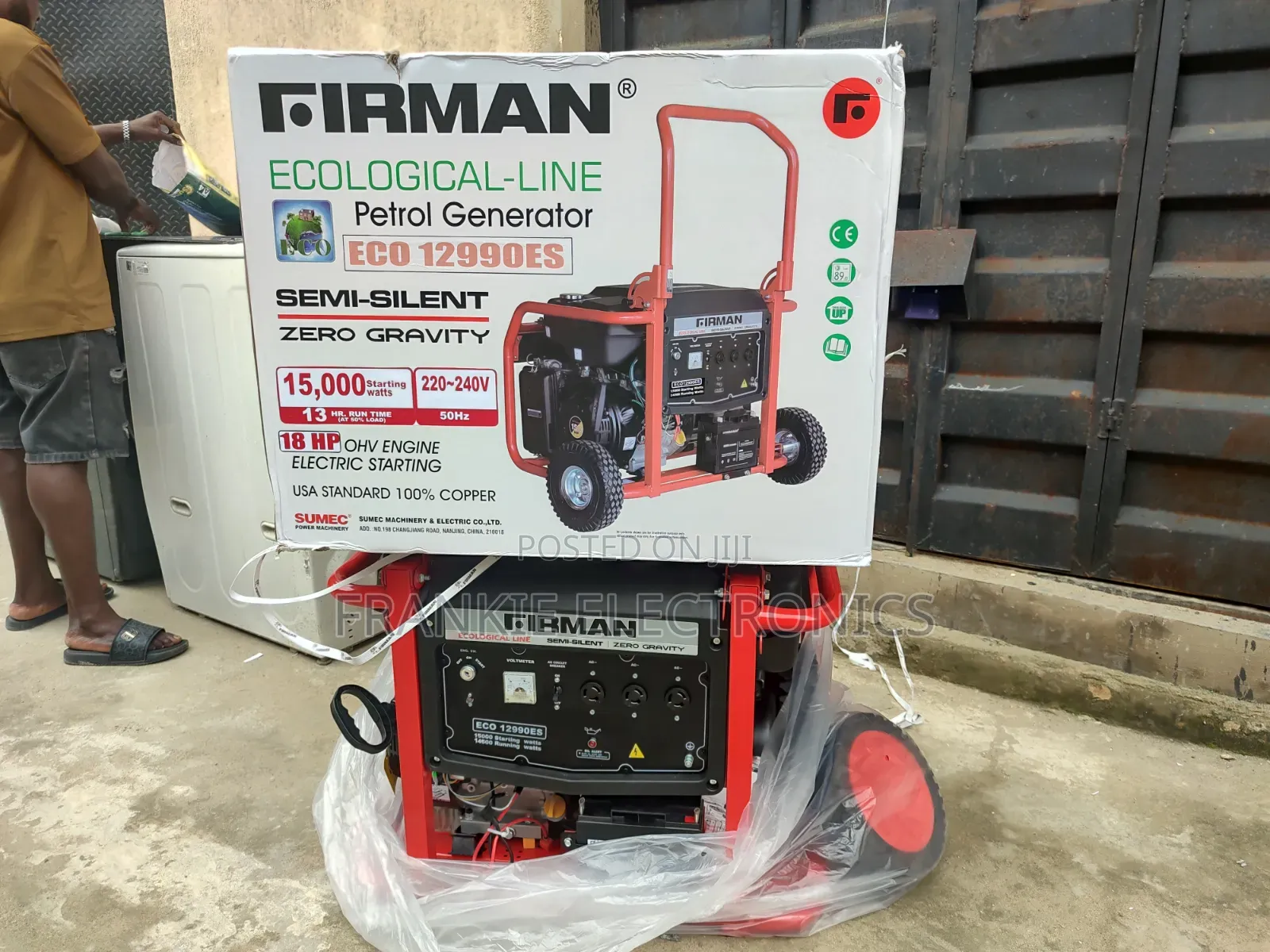 FIRMAN Eco12990ES Generator 100% Copper Coil