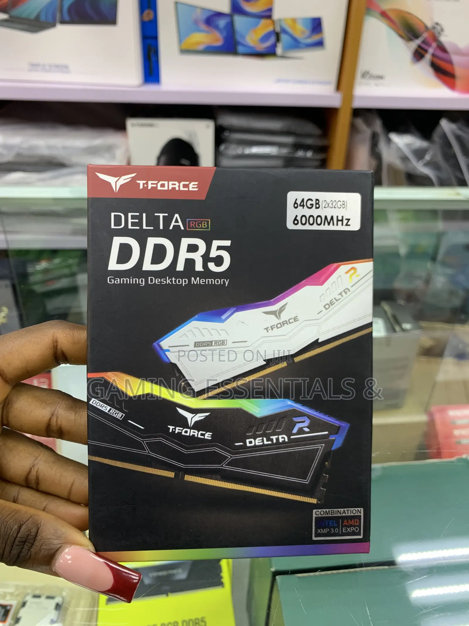 T-Force Delta RGB DDR5 64GB (2x32GB) 6000MHz Gaming RAM