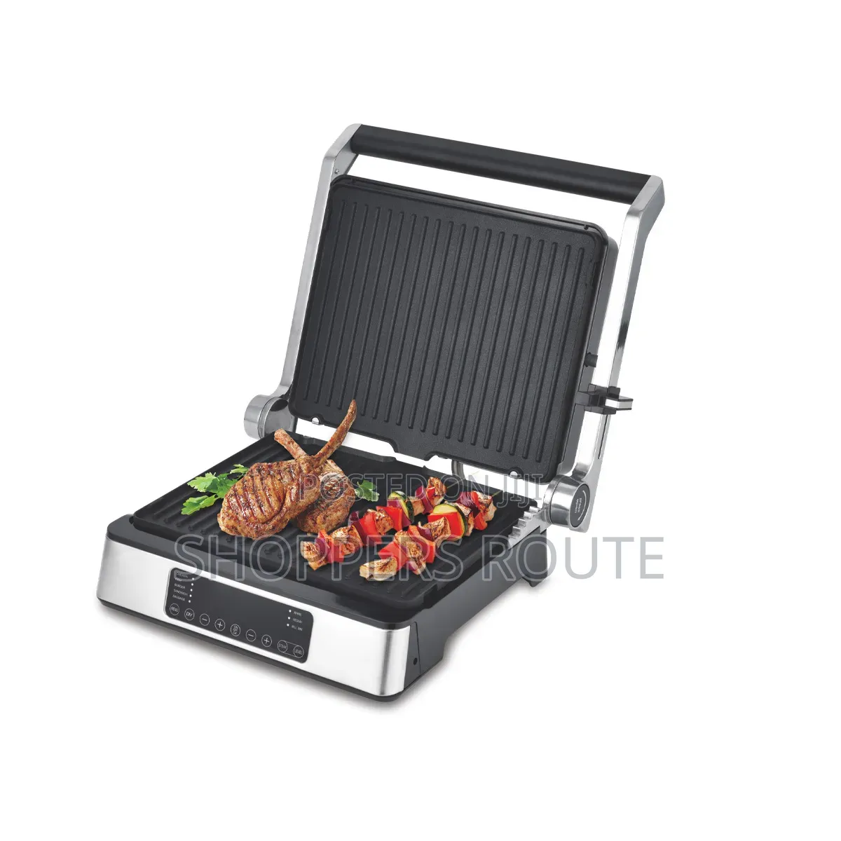 ORVICA Electric Grill Pan Non-Stick Stainless Steel Orm 8839