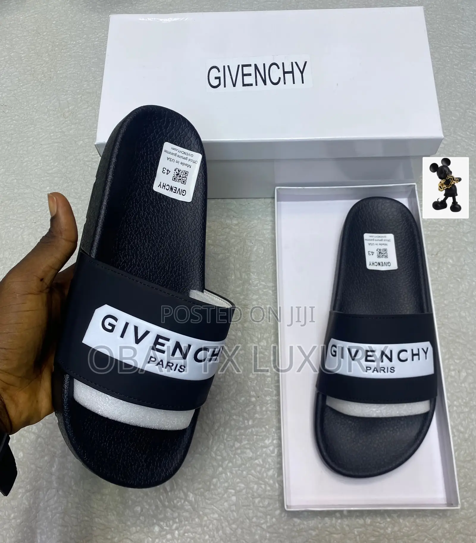 Black Givenchy Slides Now Available
