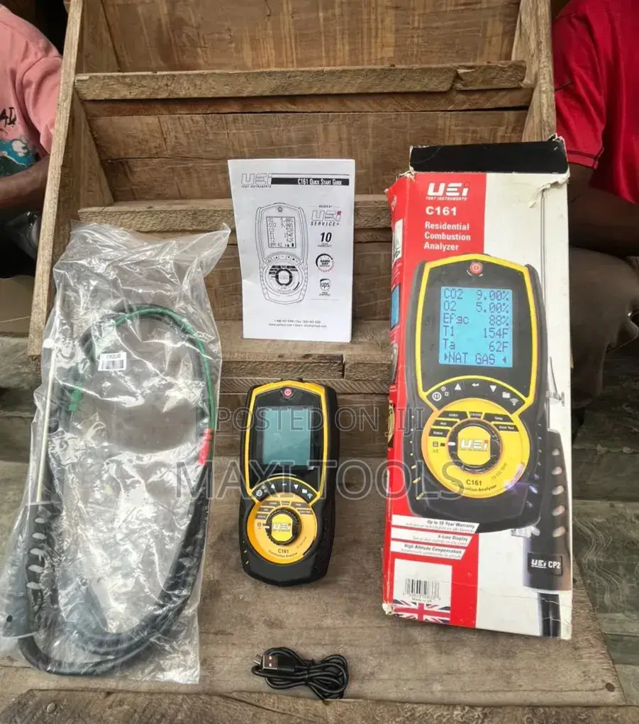 UEi C161 Residential Combustion Analyzer Kit. Gas Detector
