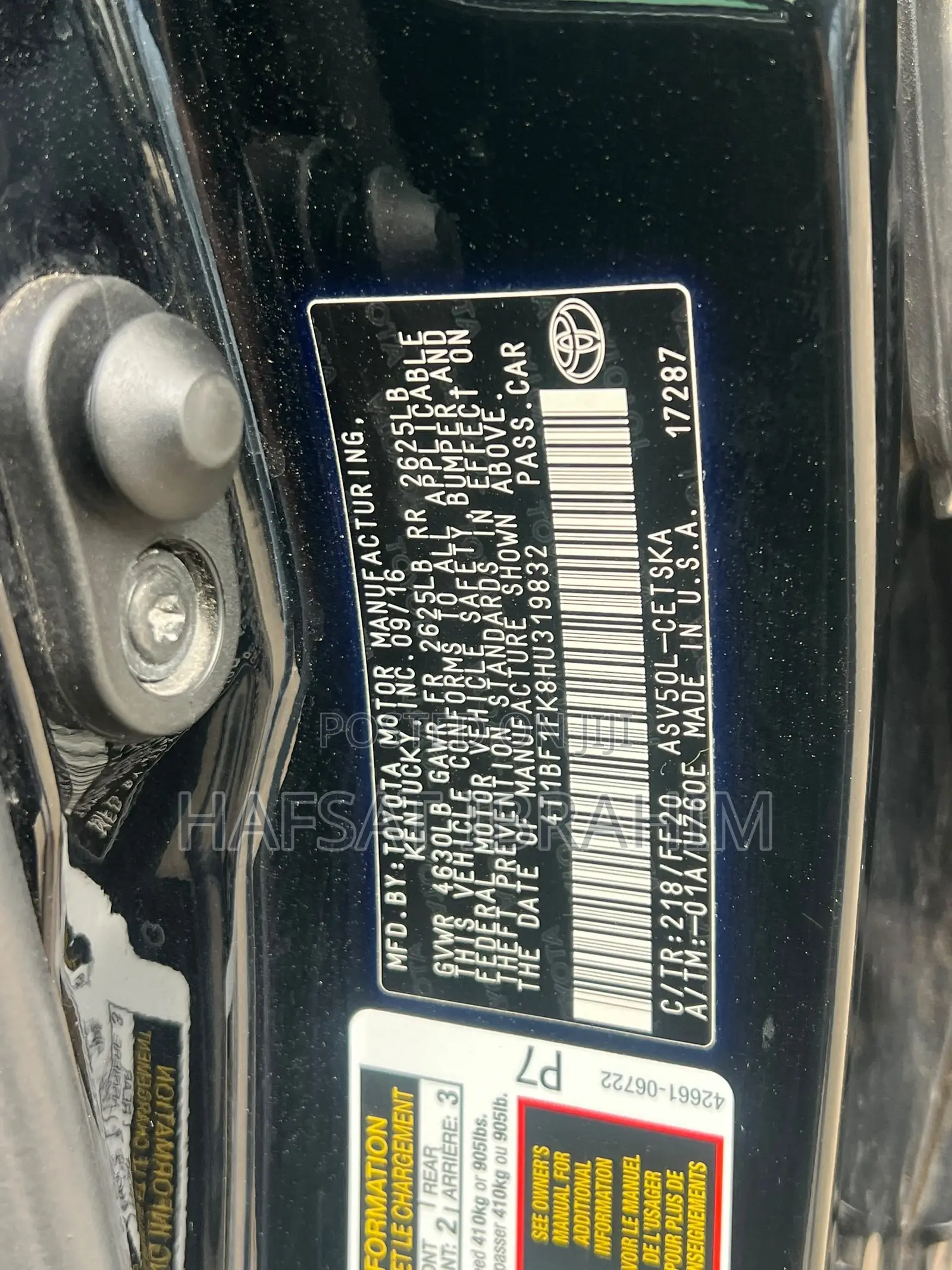 Toyota Camry 2016 Black
