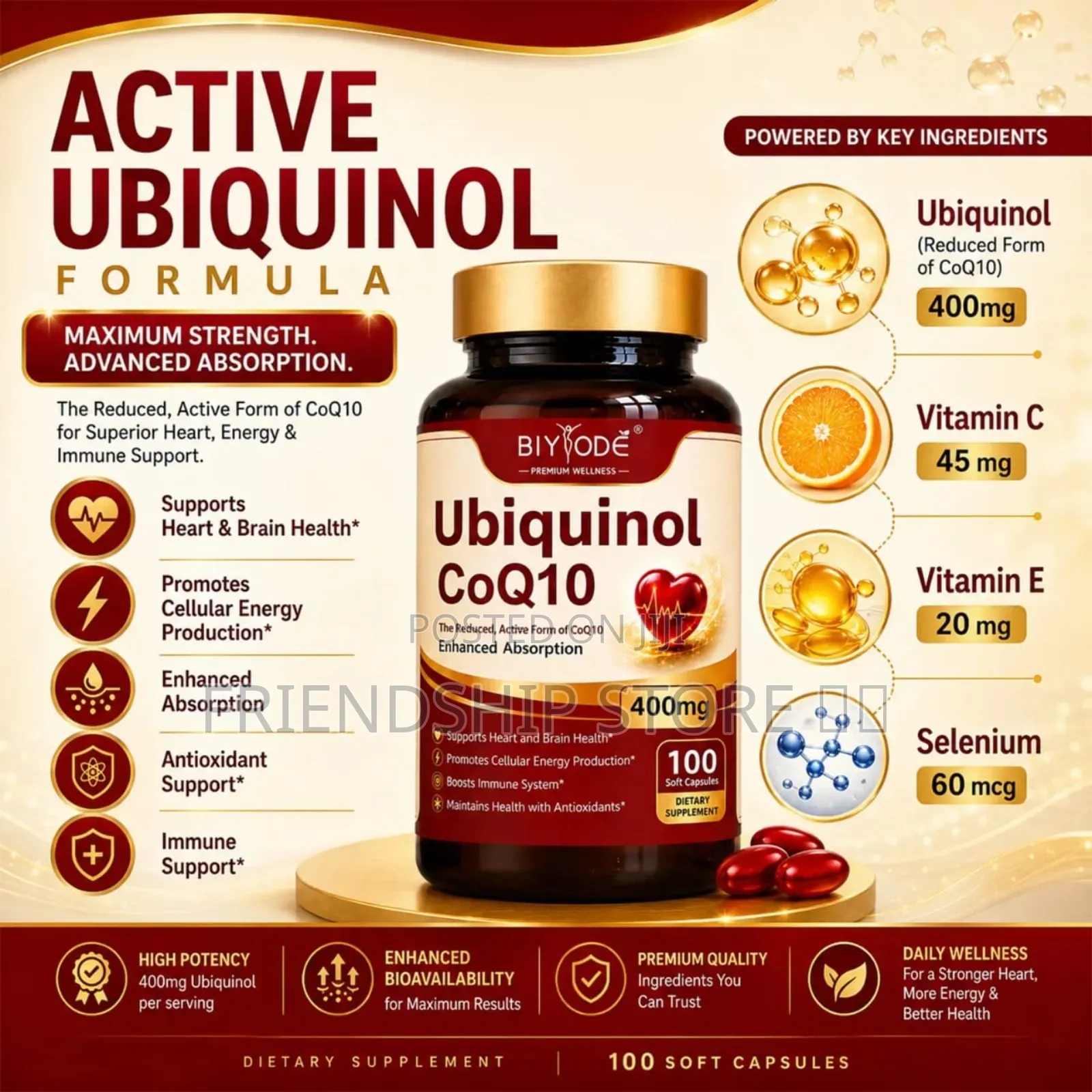 Ubiquinol CQ10 200 Mg