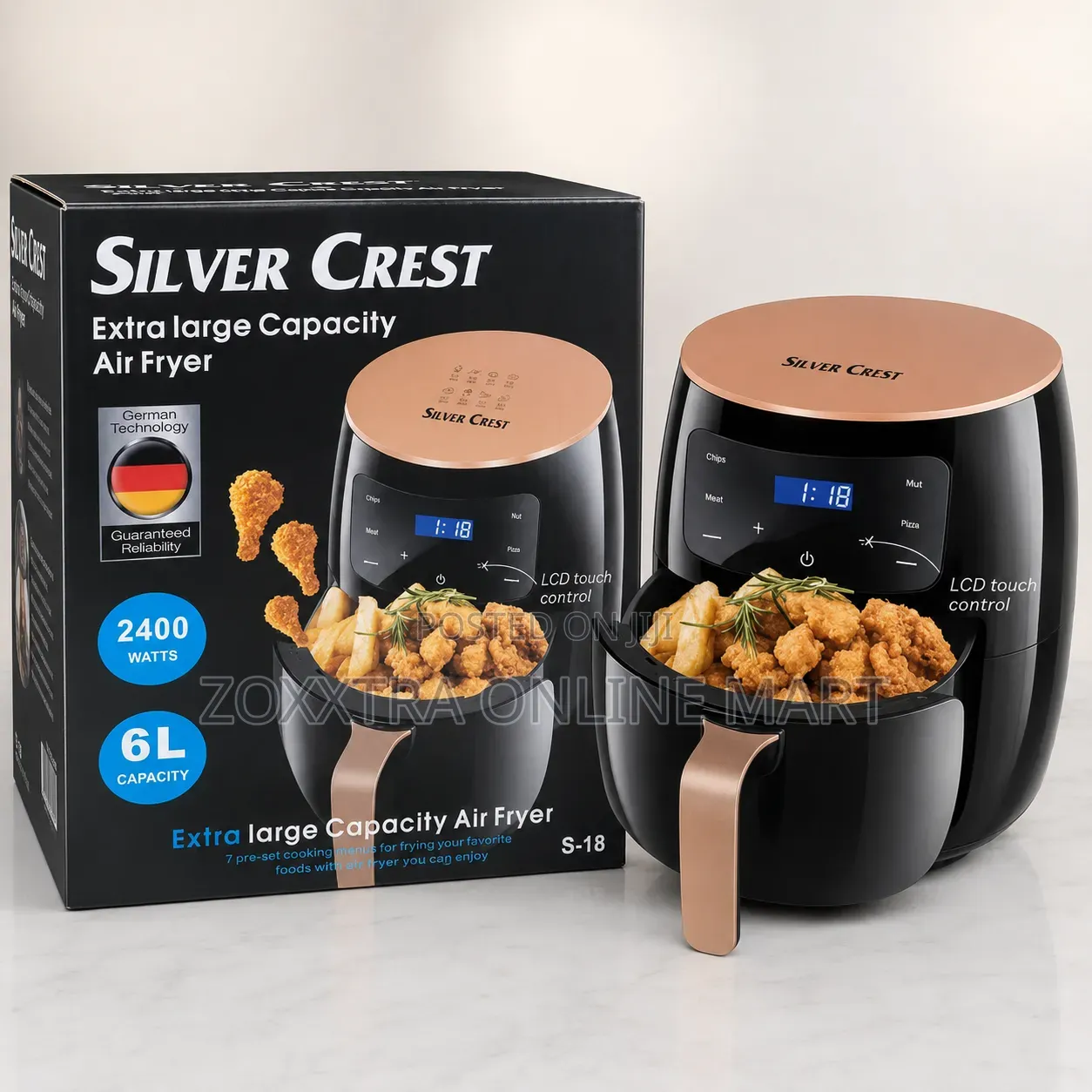 Silver Crest 6L Extra Large Capacity Air Fryer