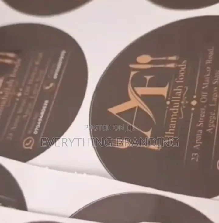 Waterproof Vinyl Sticker Printing 3x3in for Product Labels Branding