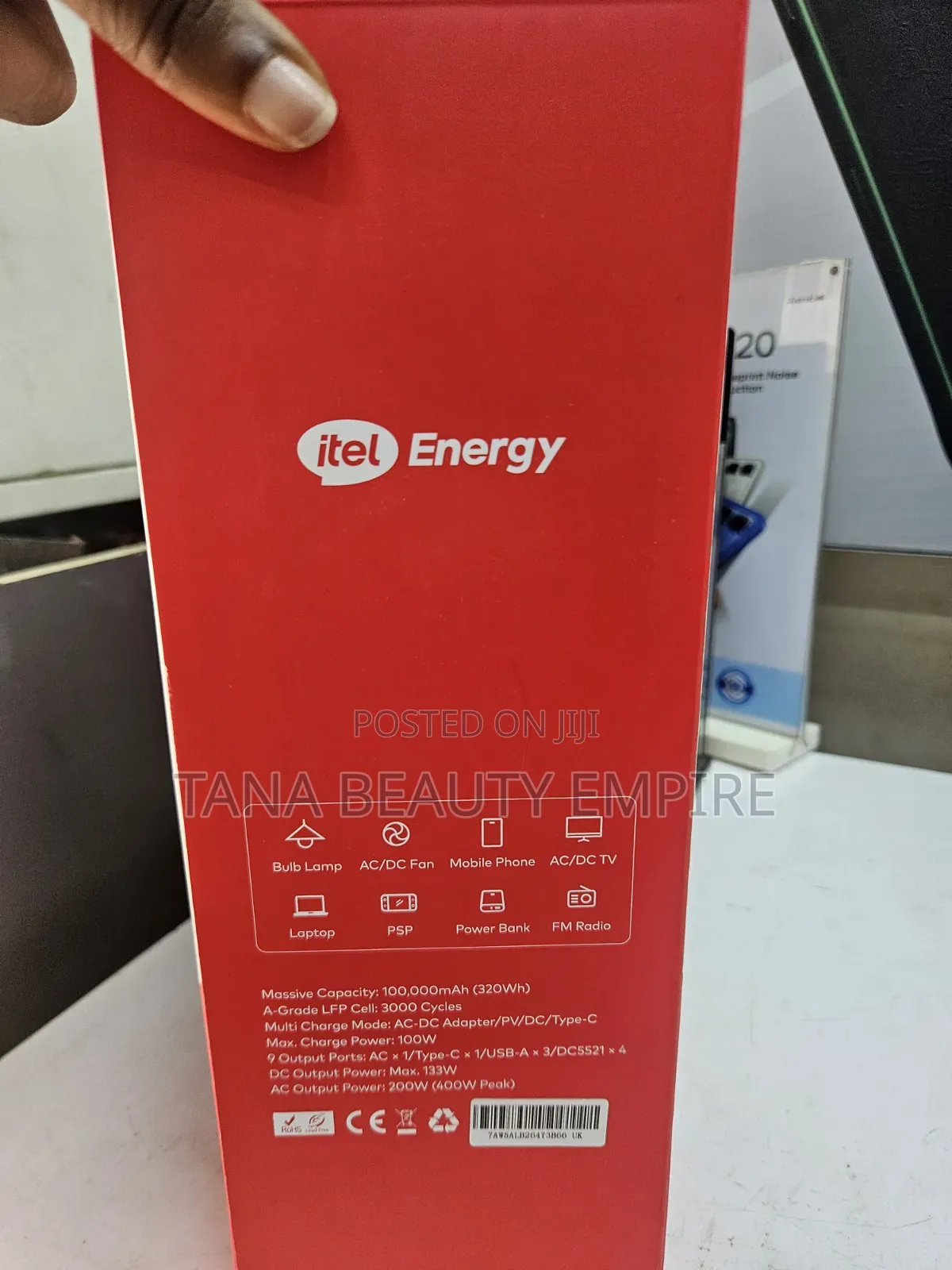 Itel Power Go Pro 100,000mah Powerbank 200W With AC Sockets Output