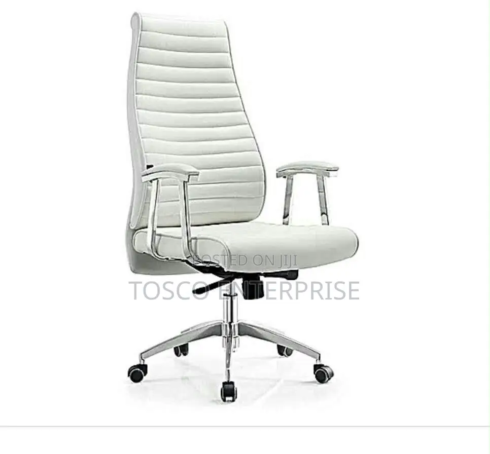 Ergonomic Black White Office Chair, Comfortable and Durable.