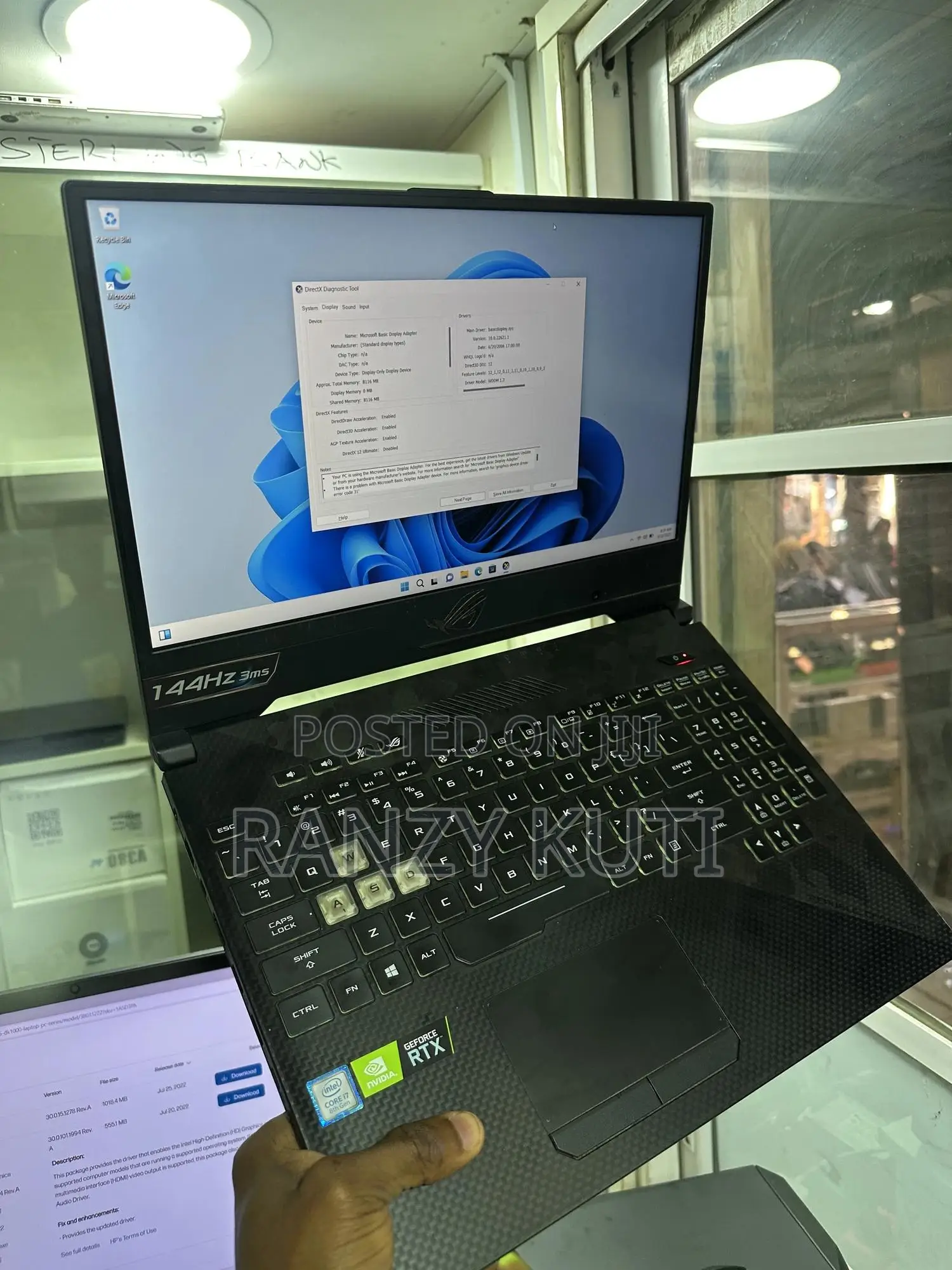 Laptop Asus ROG Strix GL503 16GB Intel Core i7 SSD 512GB