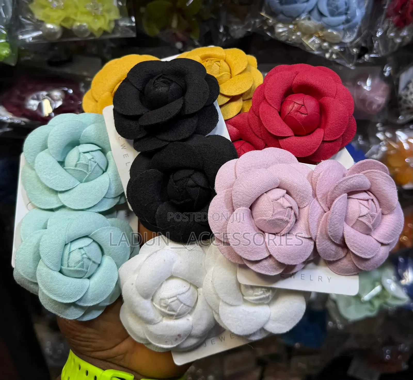 Rose Flower Statement Earrings