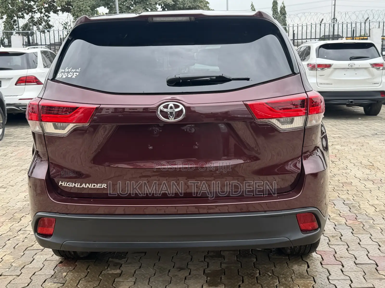 Toyota Highlander LE V6 2019 Burgundy