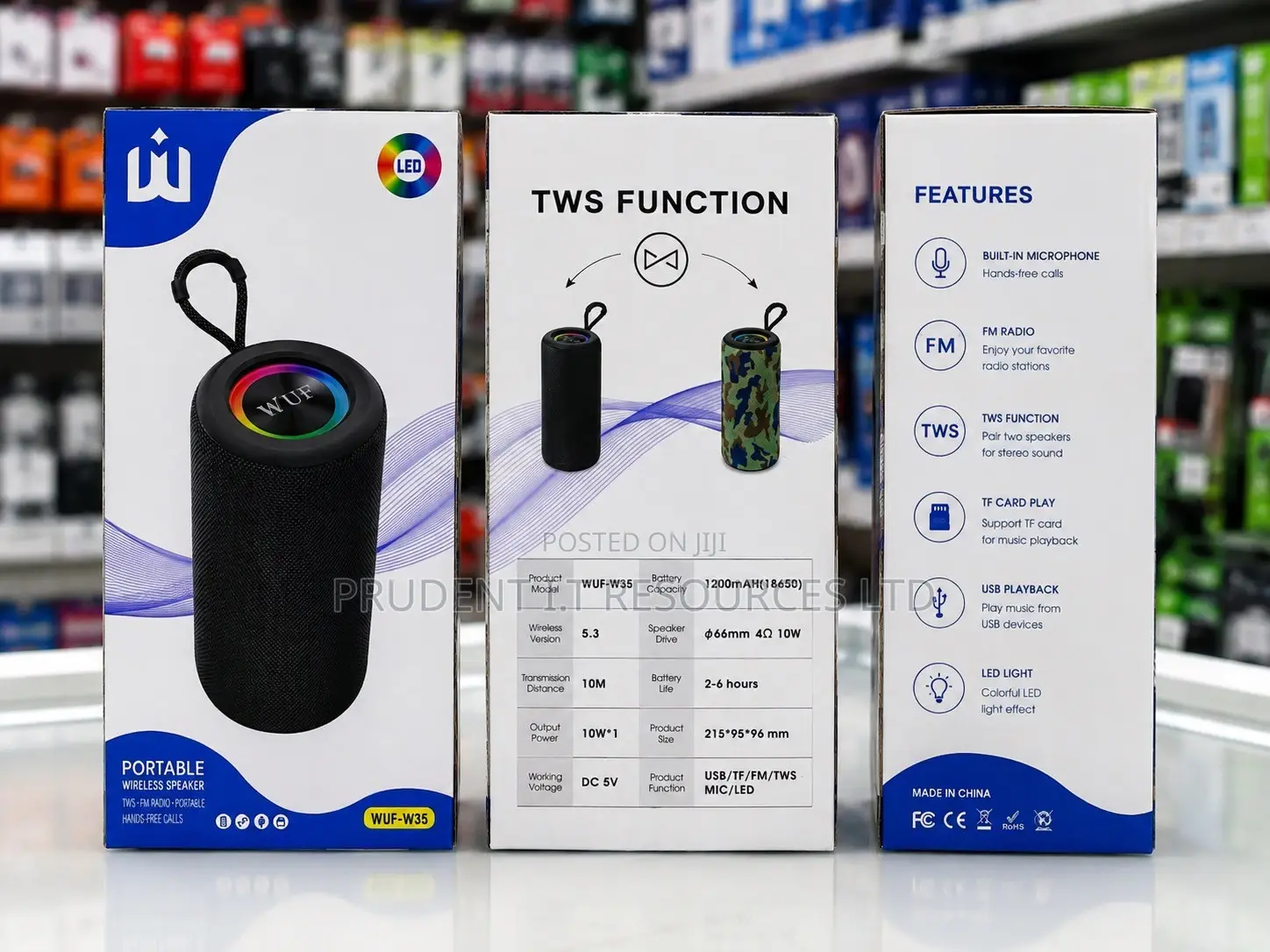 WUF-W35 Portable Wireless Speaker