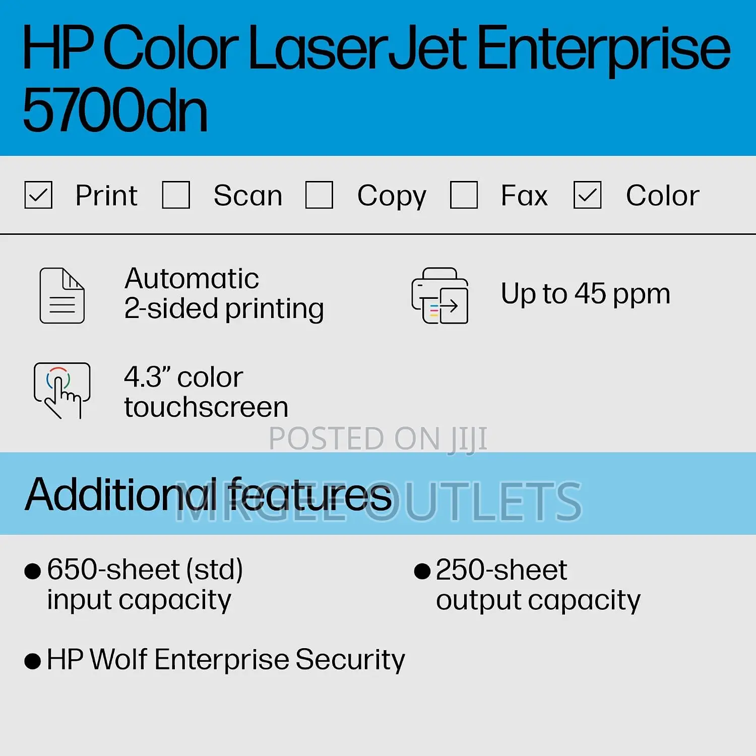 HP Color LaserJet Enterprise 5700dn A4 Printer (6QN28A)