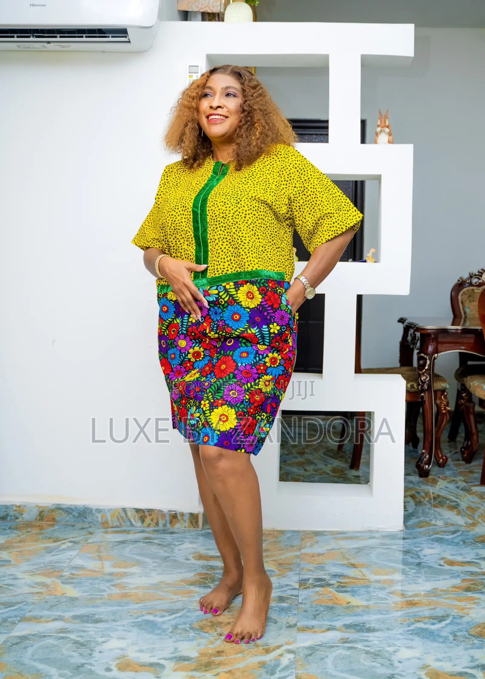 100% Cotton Ankara Shirt Gown