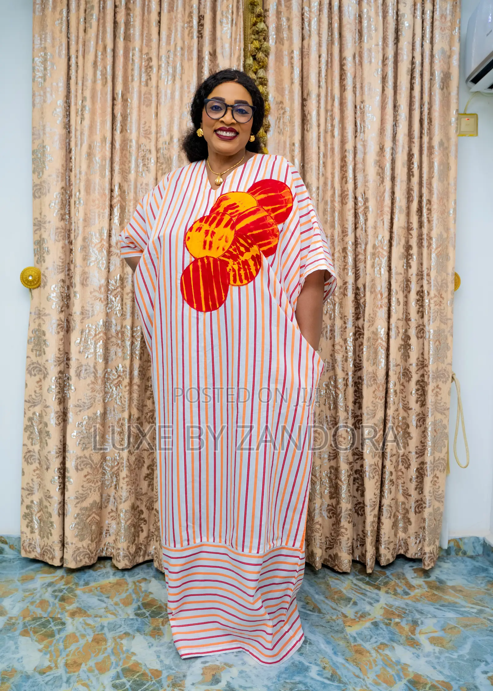 Afrocentric Stripped Bubu