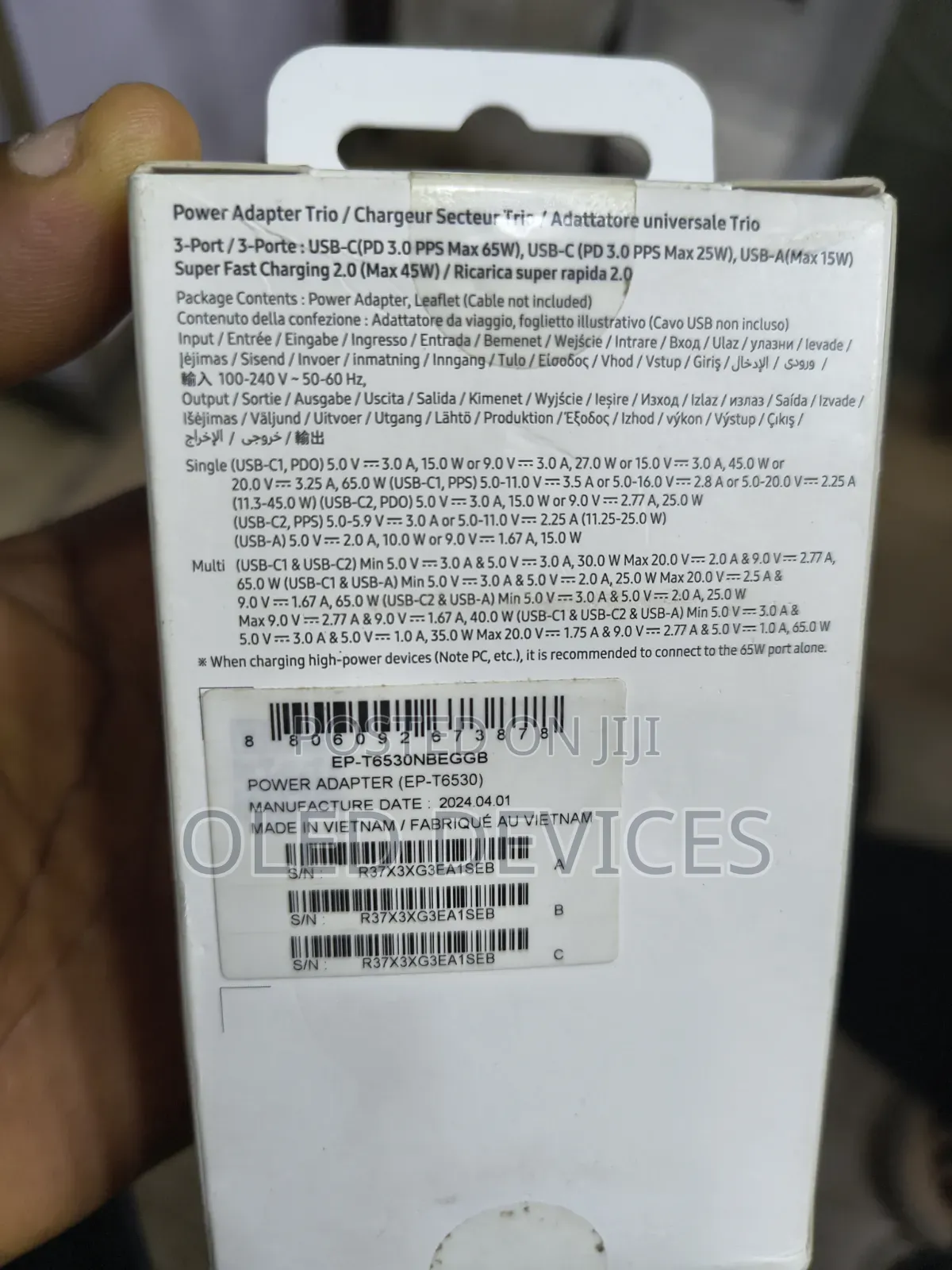 65w Pd Power Adapter Trio