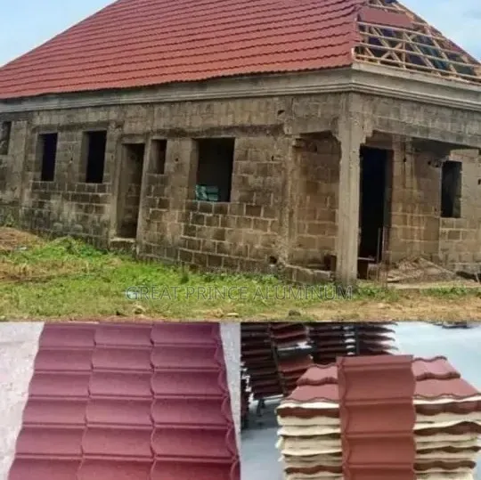 Stone Ties Roofing Sheet Black and Brown Colors