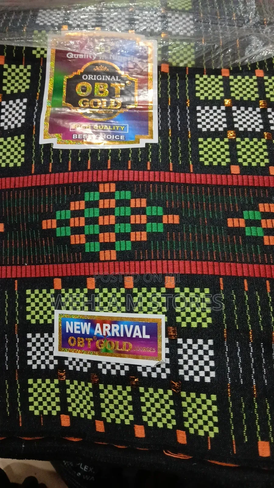 Authentic Handwoven Akwete Fabric in Abuja (4.5 Yards)