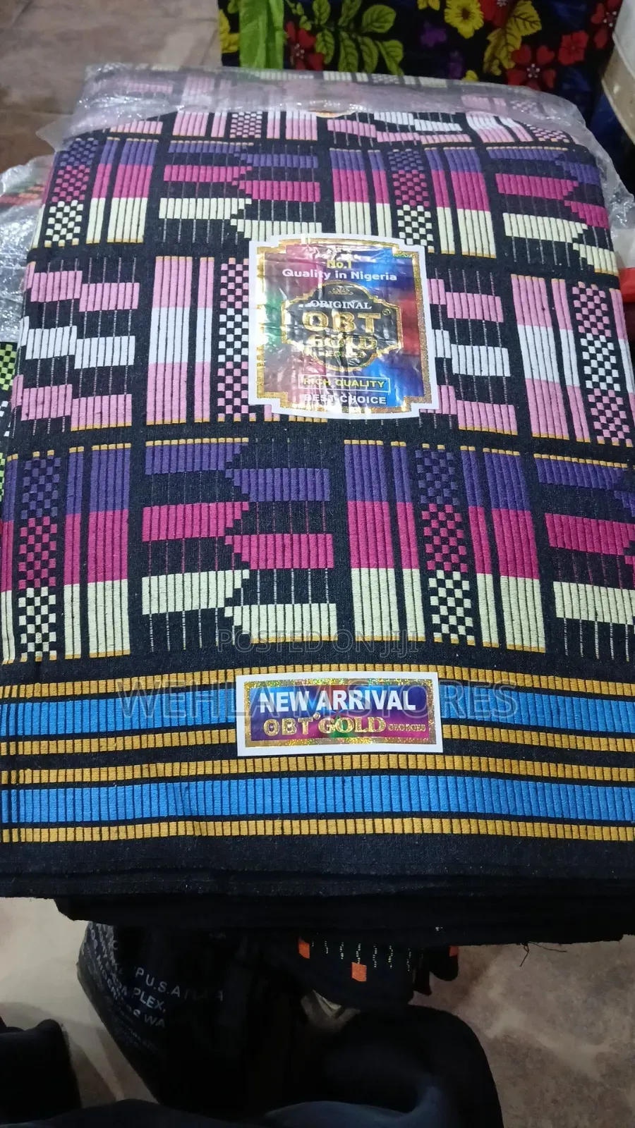Authentic Handwoven Akwete Fabric in Abuja (4.5 Yards)