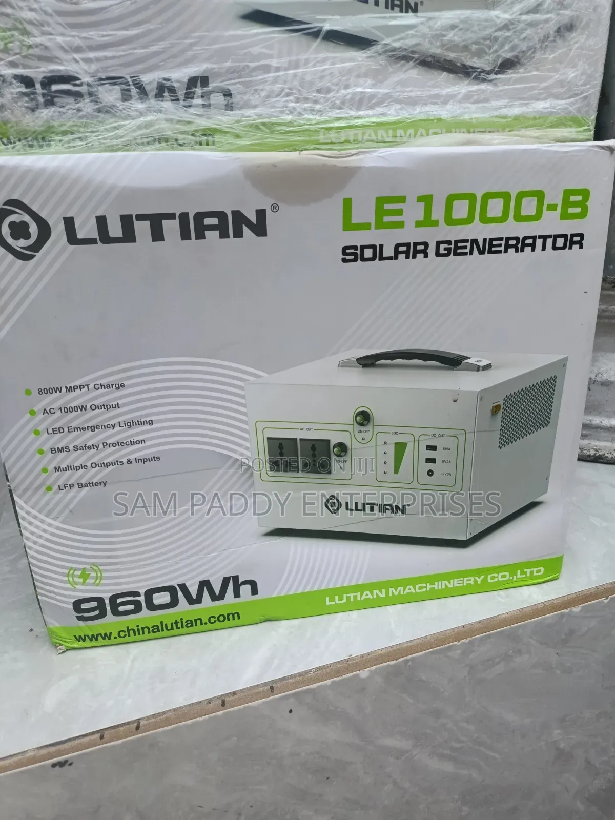 Solar Fuel Less Generator Lutian 1000ws