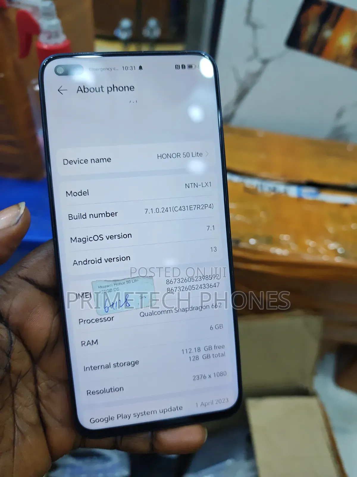 Honor 50 Lite 128 GB Blue