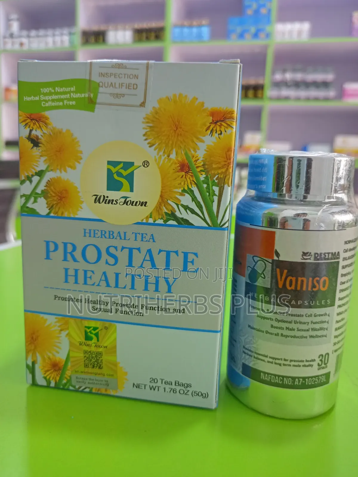 Vaniso and Prostate Healthy Herbal Tea(stops Painful Bathroom Trips)