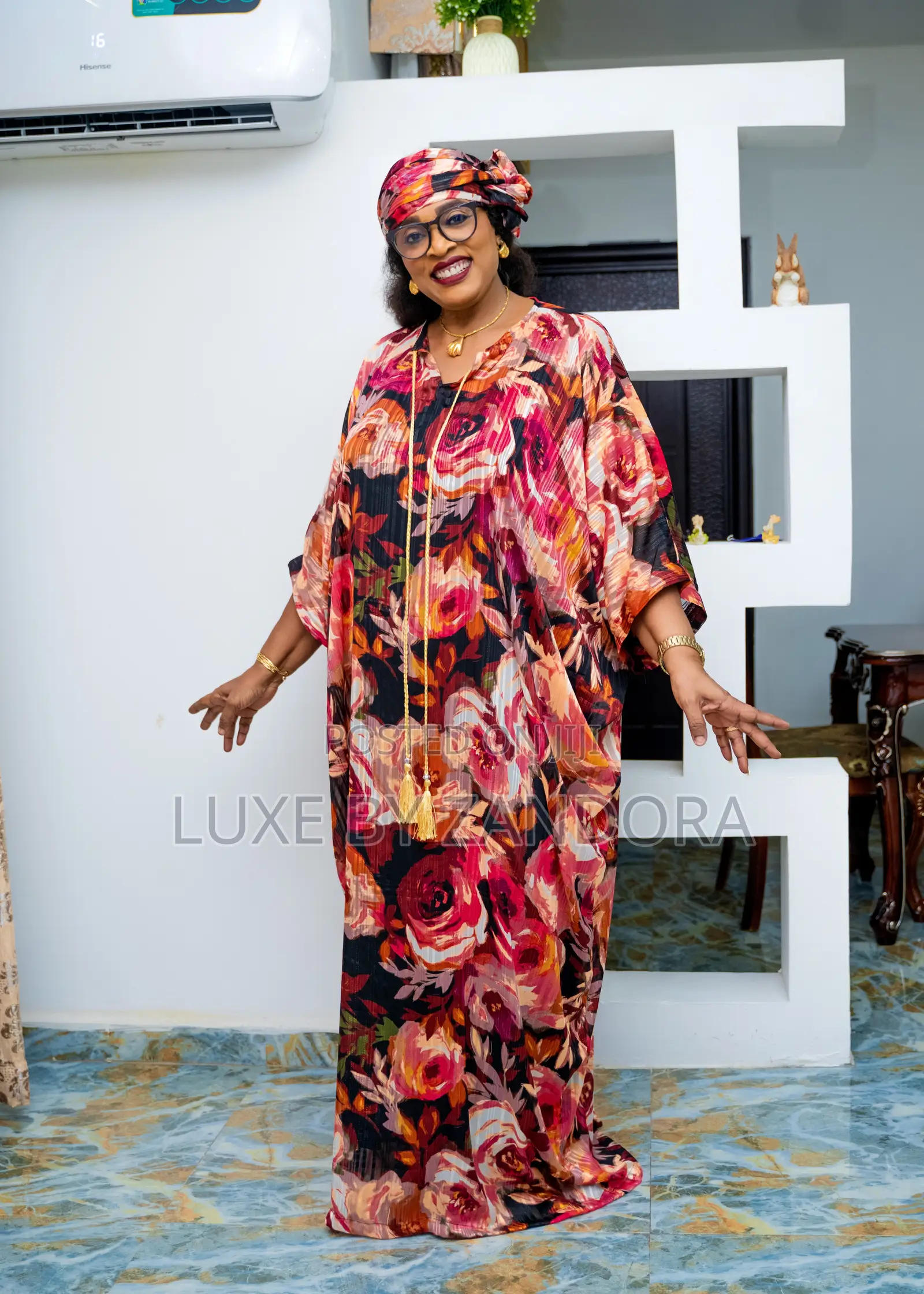 Free Size Silky Chiffonkaftan