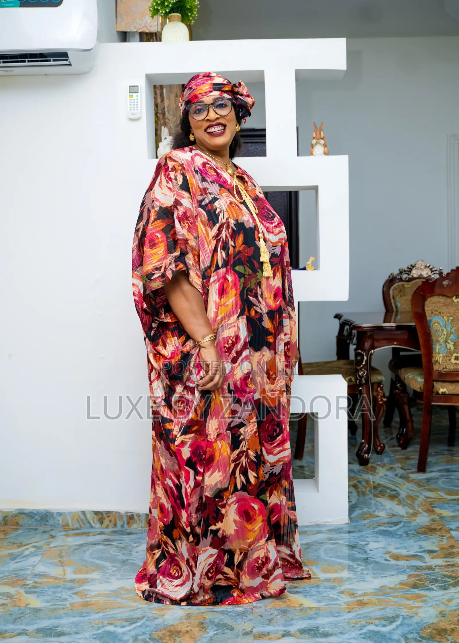 Free Size Silky Chiffonkaftan