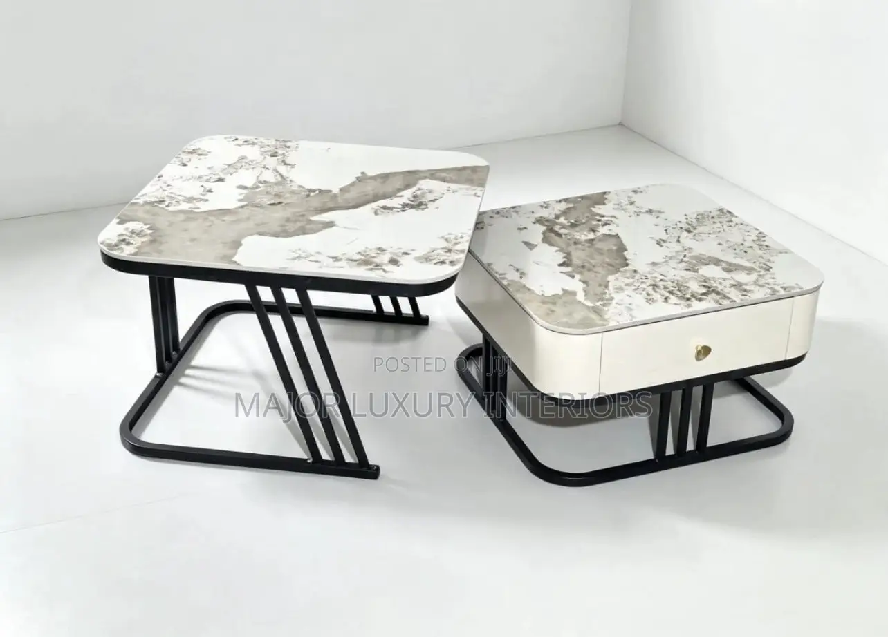 Two-in-One Marble Center Table Best Quality