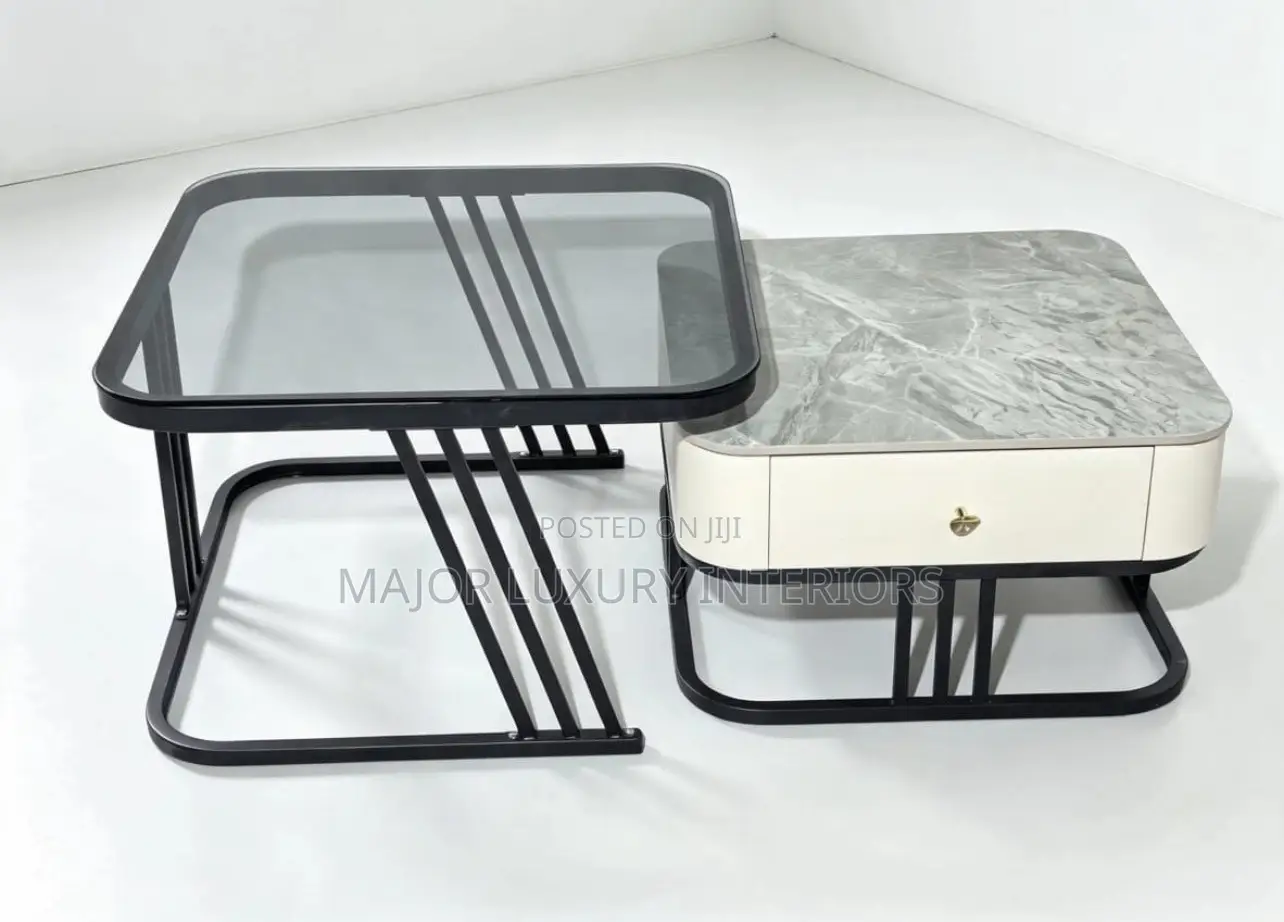 Two-in-One Marble Center Table Best Quality
