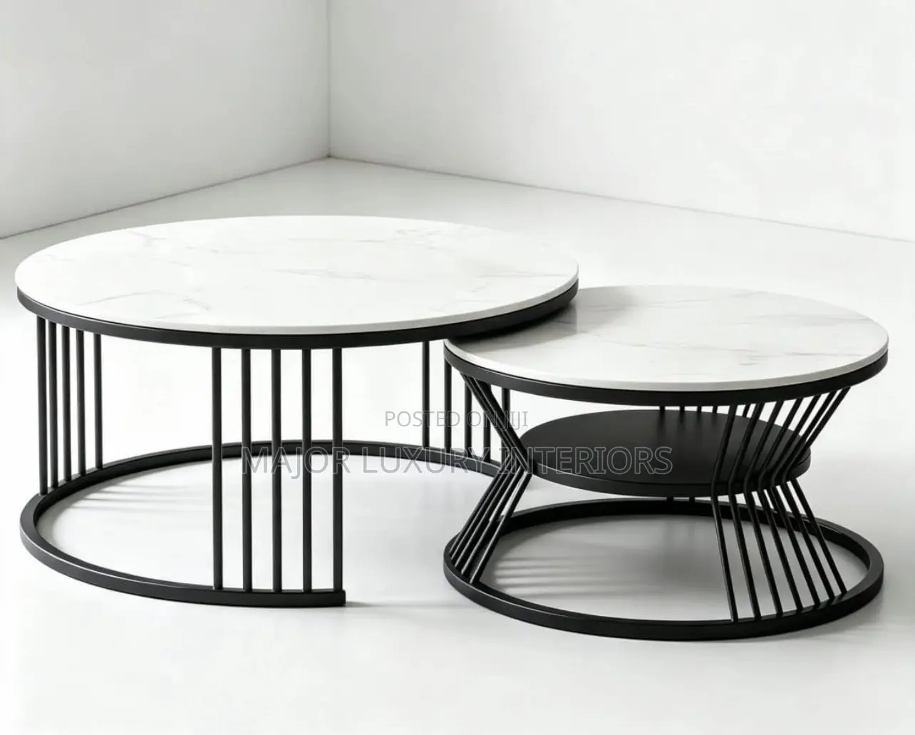 Two-in-One Marble Center Table Best Quality