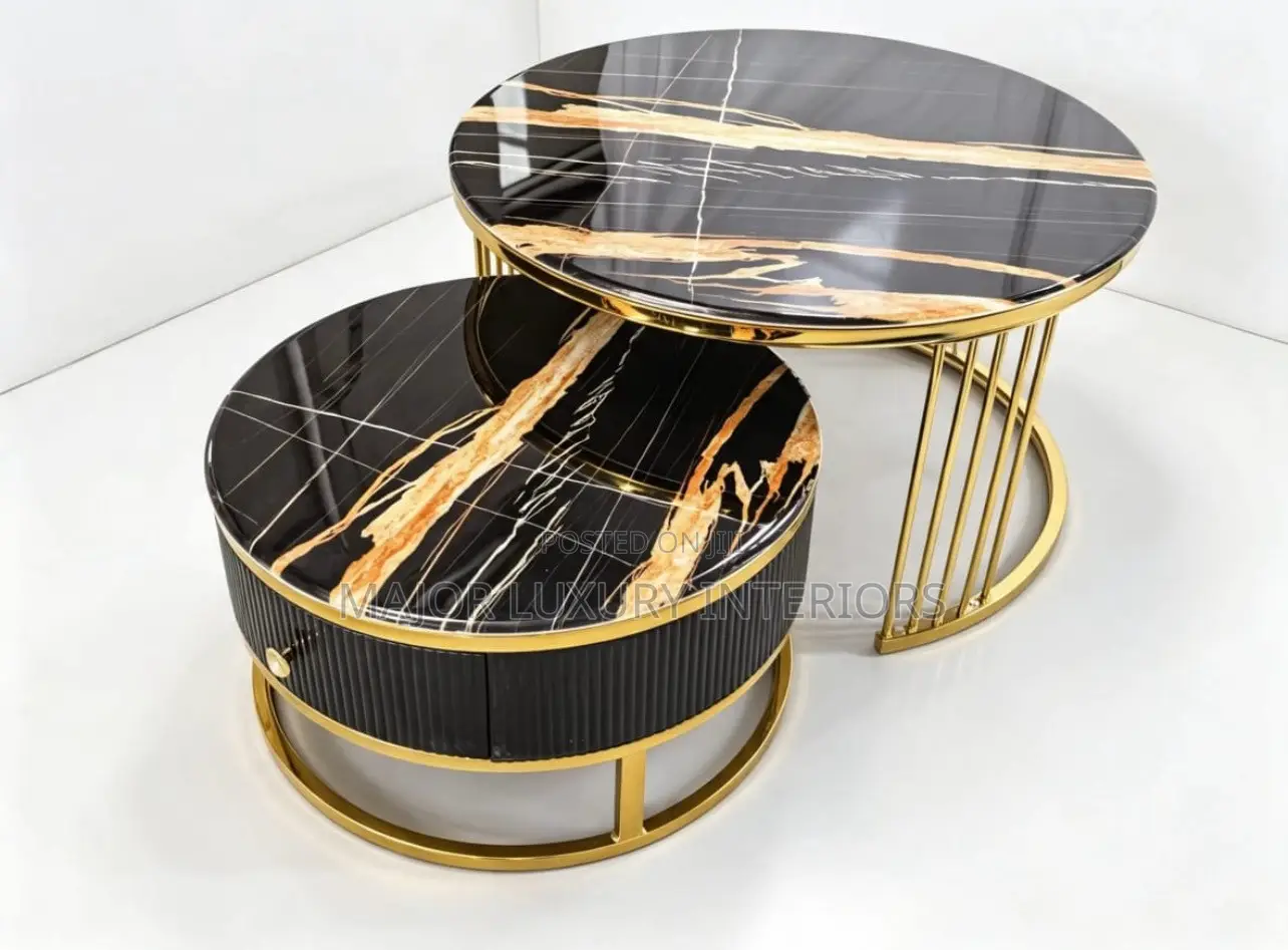 Two-in-One Marble Center Table Best Quality