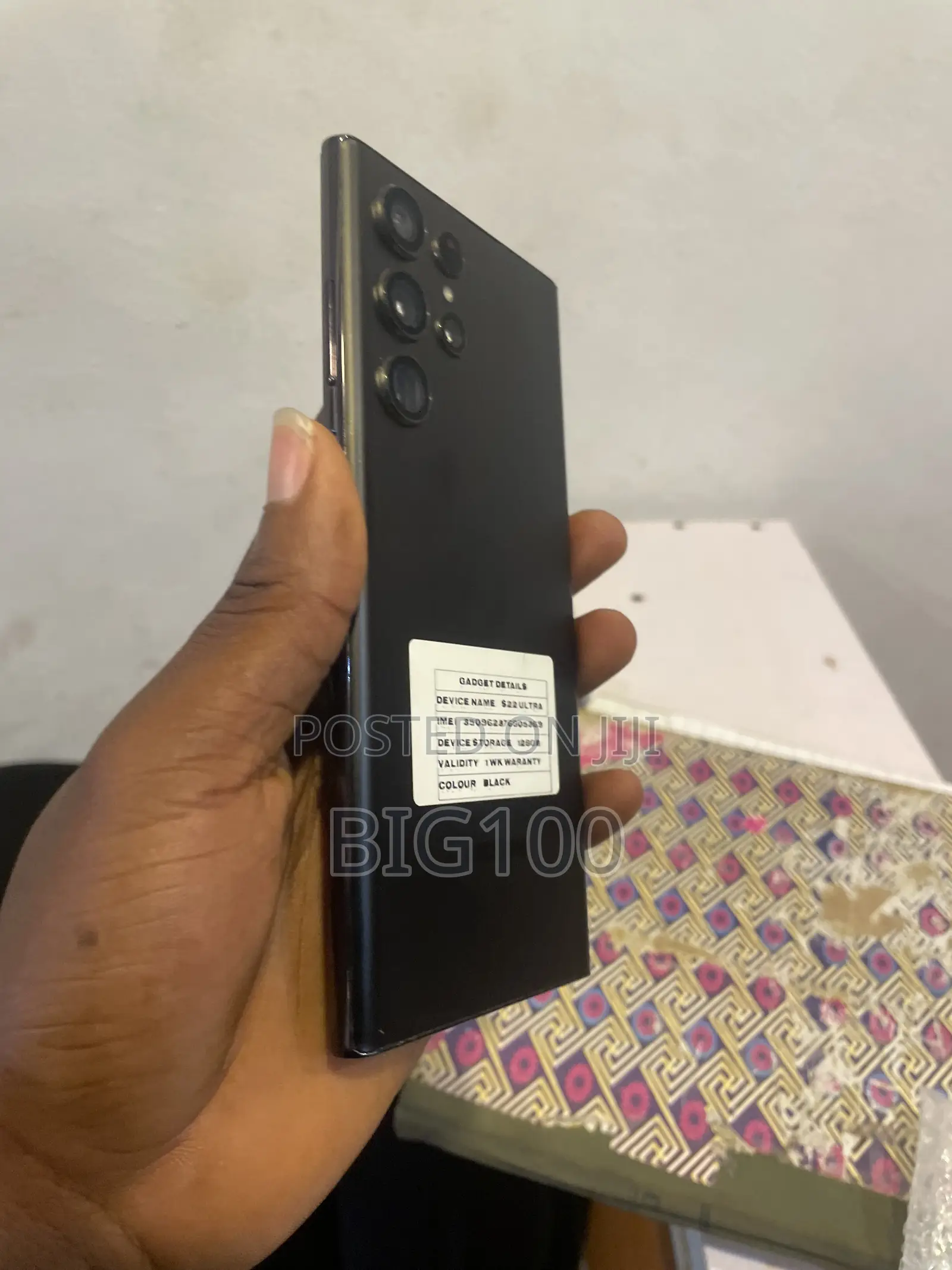 Samsung Galaxy S22 Ultra 128 GB Black