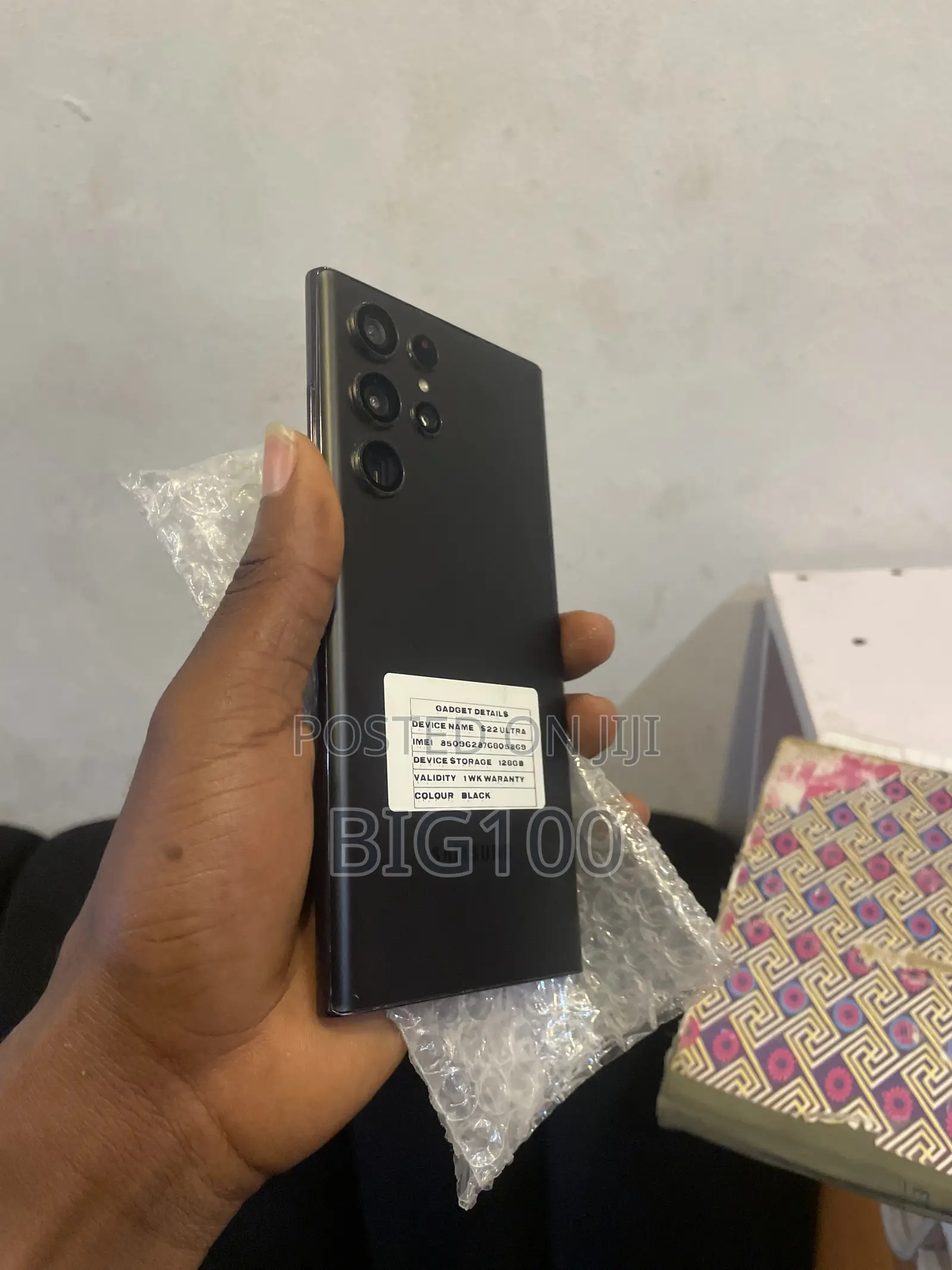 Samsung Galaxy S22 Ultra 128 GB Black