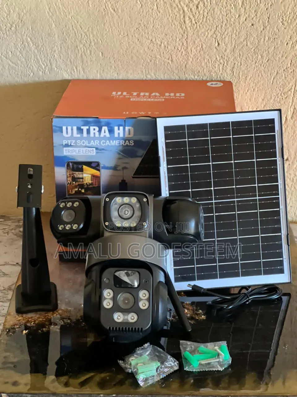 Ultra Hd Triple-Lens Solar PTZ Camera