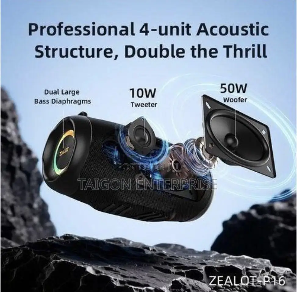 Zealot Heavy Bass P16 Wireless Speaker