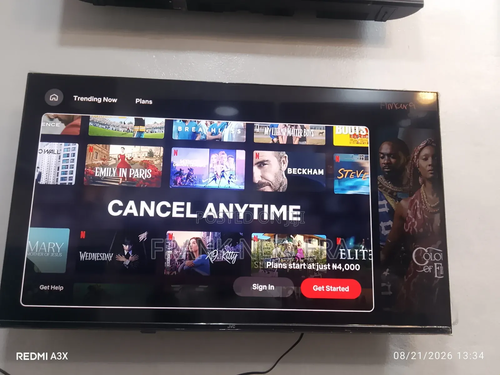 43 Inches JVC Fire Television Uk Used With Free Netflix Acct
