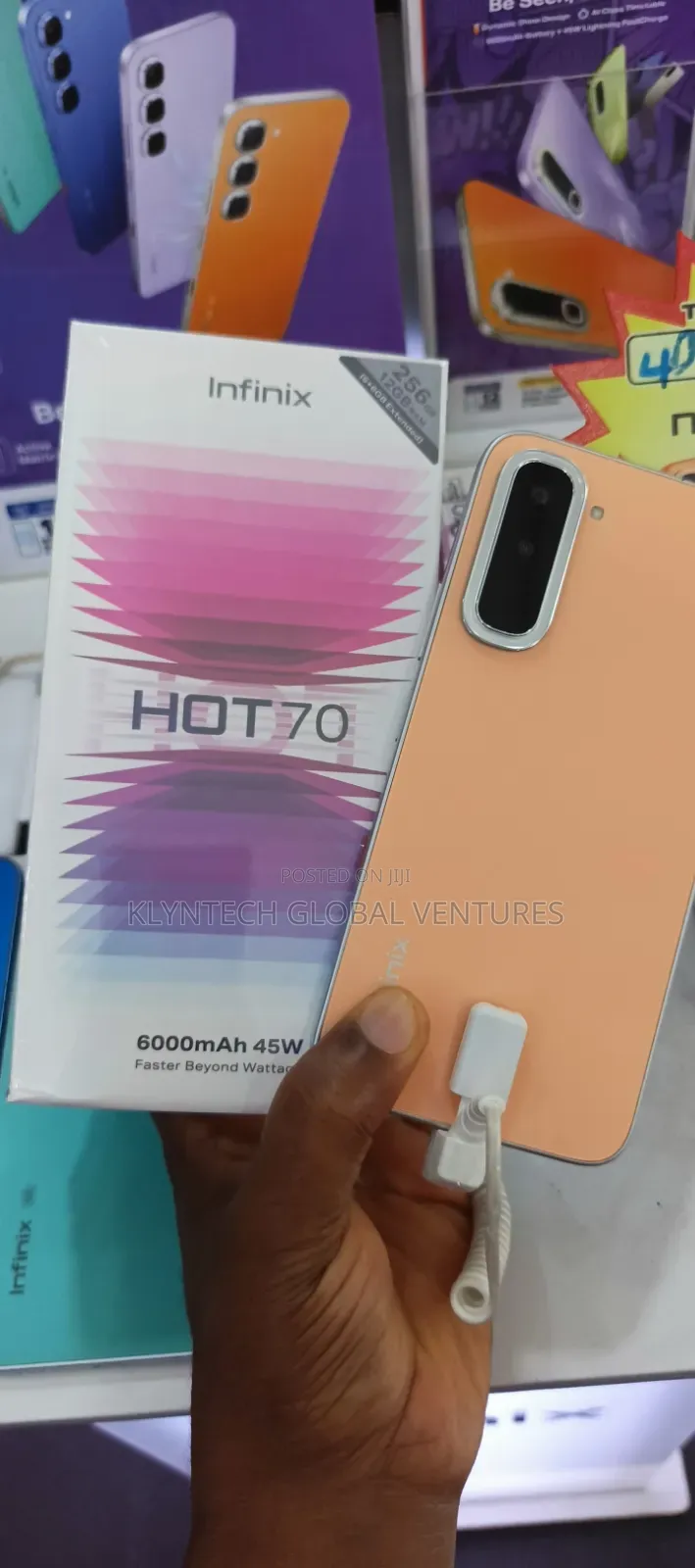 New Infinix Hot 70 128 GB Black