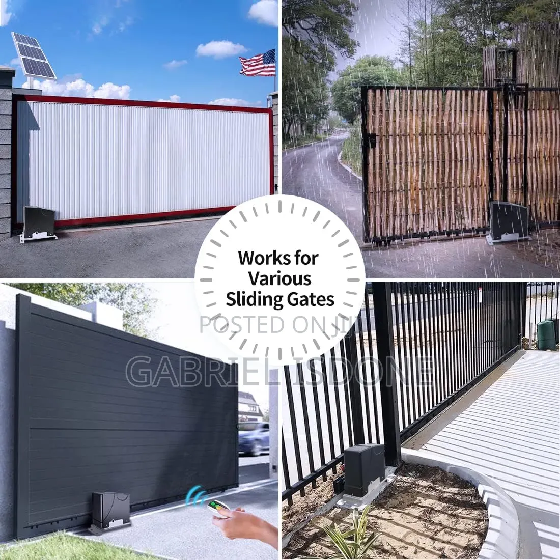 Solar Sliding Gate Opener Rack Drive
For Slide Gates Up to 40ft,